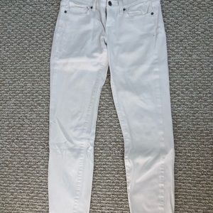 White Lucky Brand Skinny Cropped Jeans